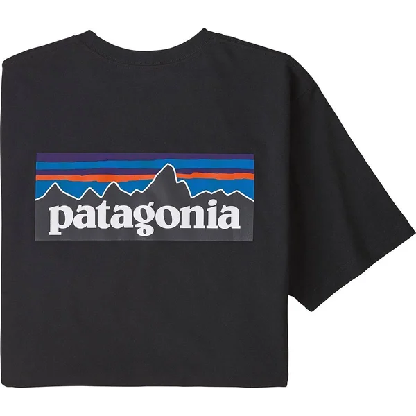 Patagonia P-6 Logo Pocket Responsibili-T-Shirt - Men's Black - Xs