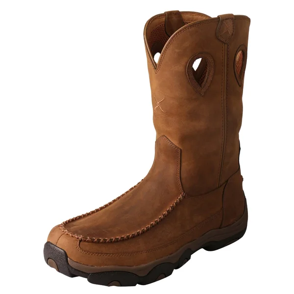 Twisted x Men's MHKBCW1 Hiker Boot - Distressed Saddle/Saddle Leather
