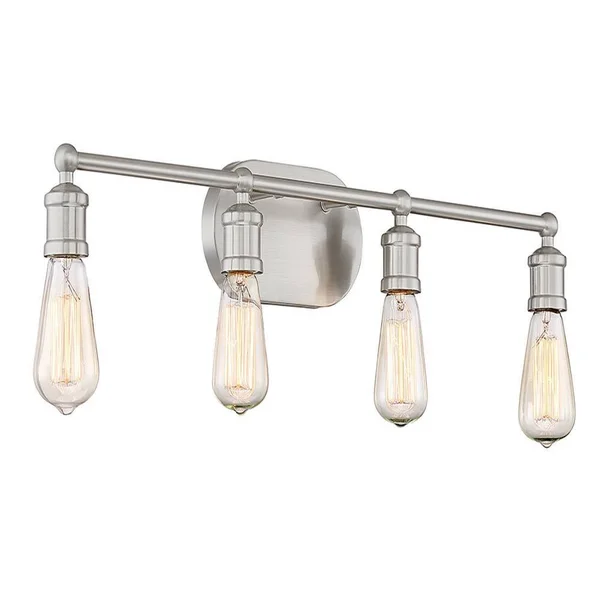 4-Light Brushed Nickel Bath Vanity