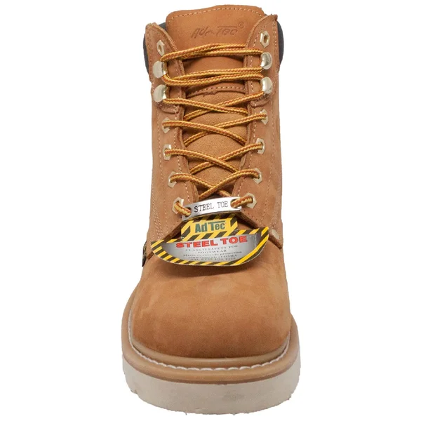 AdTec Men's 6 in. Tan Steel Toe Work Boot