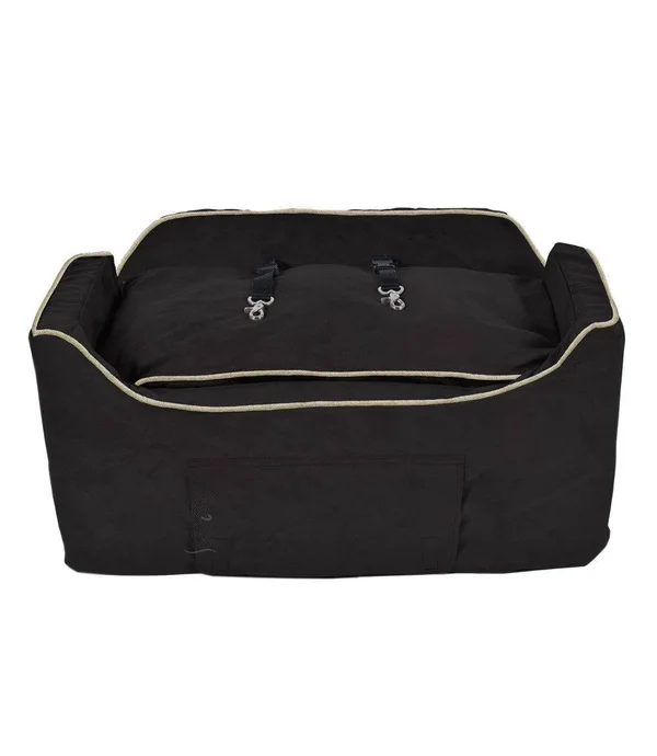 Chewy.com Snoozer Pet Products Luxury Lookout II Micro Suede Dog & Cat Car Seat - Black, Large