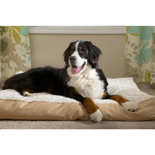 FurHaven Ultra Plush Deluxe Pillow Pet Bed Chocolate