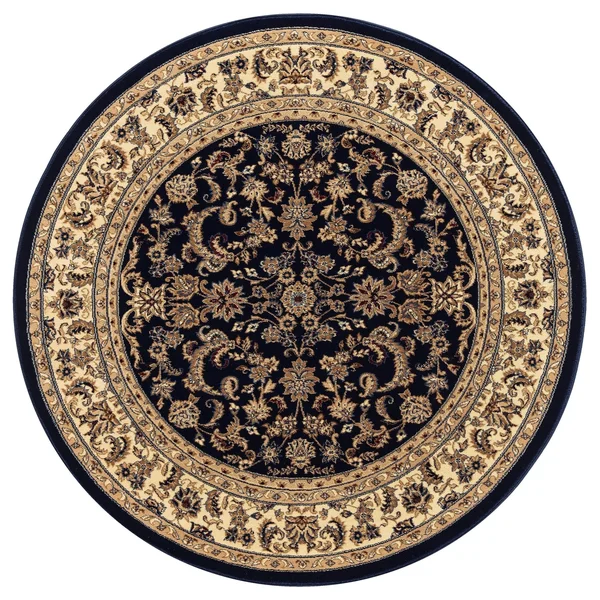 Great American Distributors C483.01.NV.5R 5 ft. Classic Eternal Traditional & Oriental Rug, Navy & Cream, Blue
