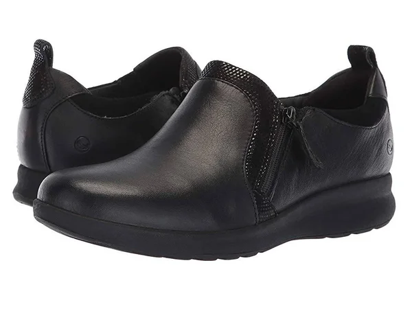 Clarks Un Adorn Zip 8 Women's Black