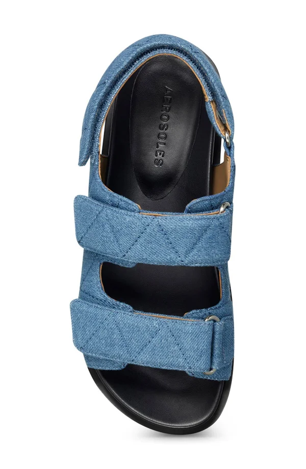 Women's Aerosoles Lamirca Sandal - Blue Denim - Size 8