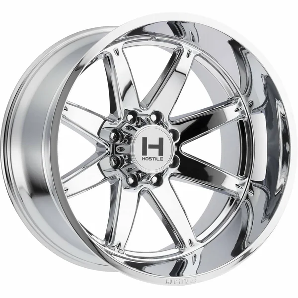 Hostile H109 Alpha 22x10 6x135 -25mm Chrome Wheel Rim 22x22 inch