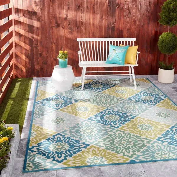 Copper Grove Perth Indoor/ Outdoor Area Rug - 2&3x22 x 8& Runner - Marine