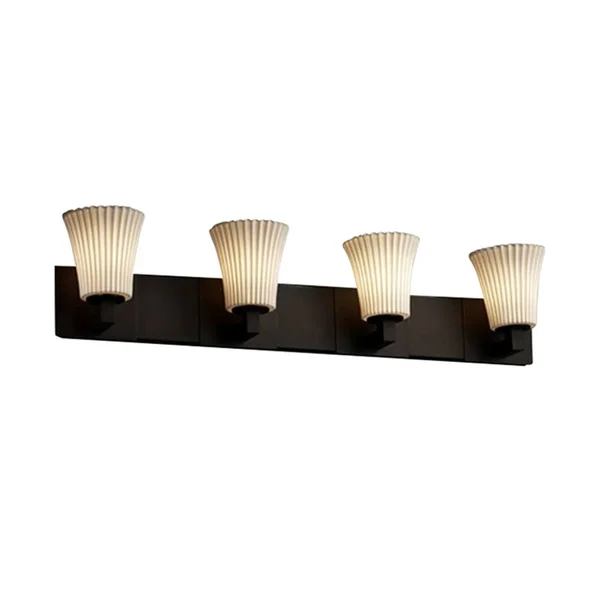 Justice Design-POR-8924-20-PLET-DBRZ-Limoges - Modular 4-Light Bath