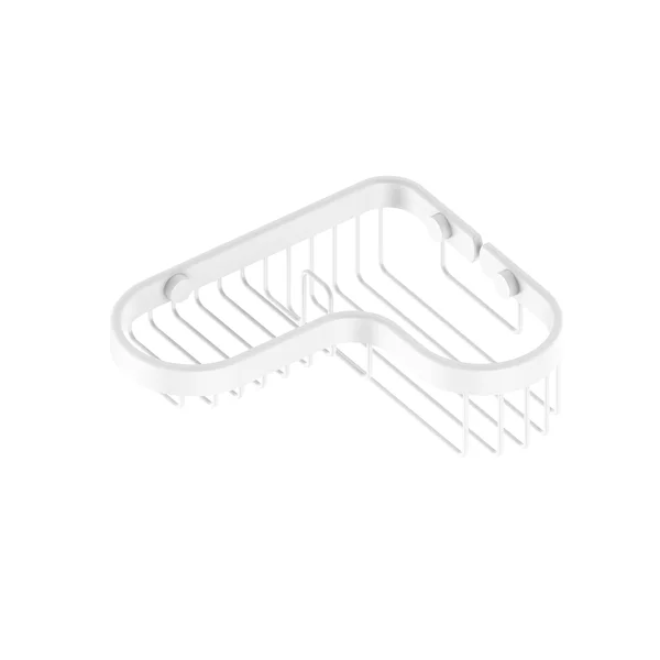 Allied Brass Bsk-225la Corner Combination Shower Basket - Matte White