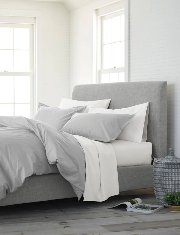 EcoPure Comfort Wash Comforter Set - Light Gray - Full/Queen