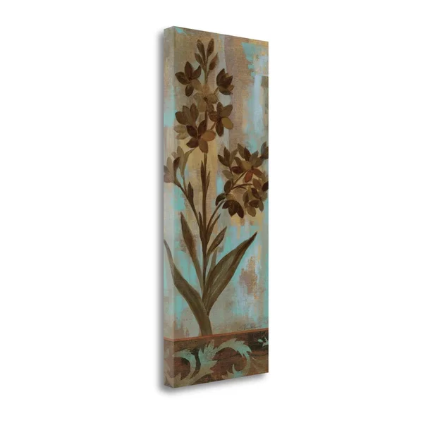 Tangletown Fine Art Monsoon Florals II by Silvia Vassileva, Giclee Print on Wrap Canvas, 16x40x22