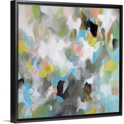 The Evolving Insight by TA Marrison - Painting Print on Canvas August Grove Format: Black Floater Framed Canvas - Size: 14x22 H x