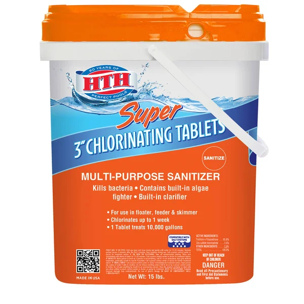 HTH 42038 Super Chlorinating Chemicals Tablet - 15 lb