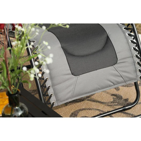 Phi Villa Oversized Padded Zero Gravity Chair with Cup Holder