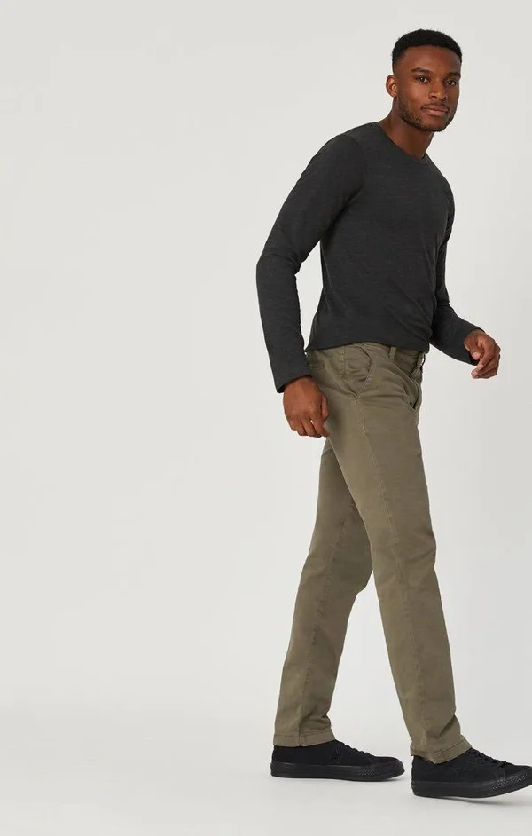 Mavi Men's Edward Chino in Edward Dusty Olive Twill - Men's Pants