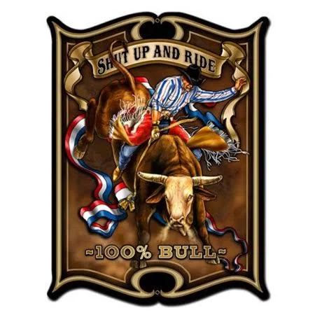 Homepage Steve McDonald Bull Metal Sign - 18 x 24 in.