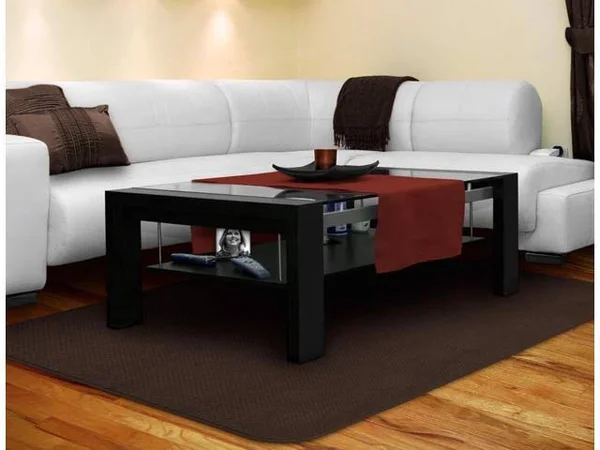 Skid-Resistant Carpet Area Rug Floor Mat - Chocolate Brown - Many Other Sizes to Choose from
