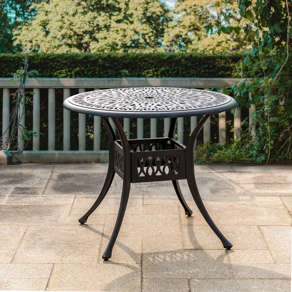 Elm Plus Cast Aluminum Round Patio Dining Table