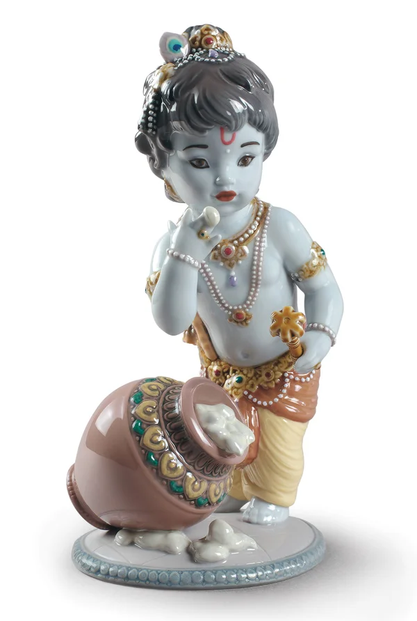 Lladro Krishna Butterthief Figurine