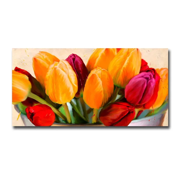 PerfectPillows Colorscape I by Teo Rizzardi Premium Gallery Wrapped Canvas Giclee Art - 16 x 32 in.