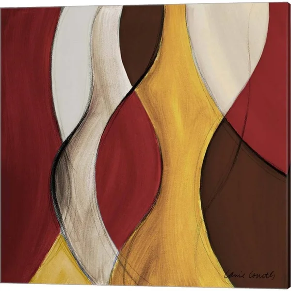 Crimson Coalescence by Lanie Loreth - Canvas Art (Set of 2) Ivy Bronx