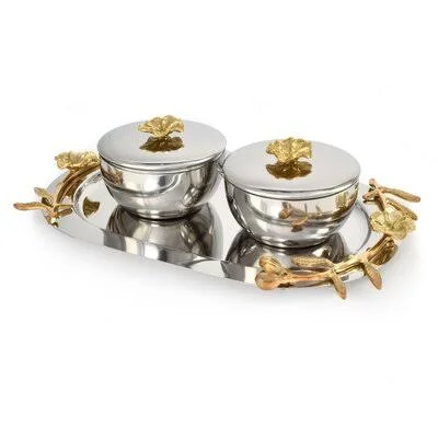 Chula 3 Piece Serving Tray Set House of Hampton