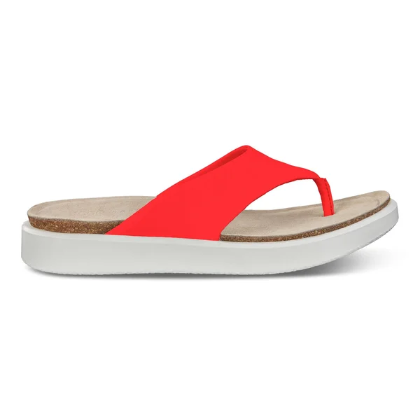 Ecco Women's Corksphere Thong Sandals - Coral