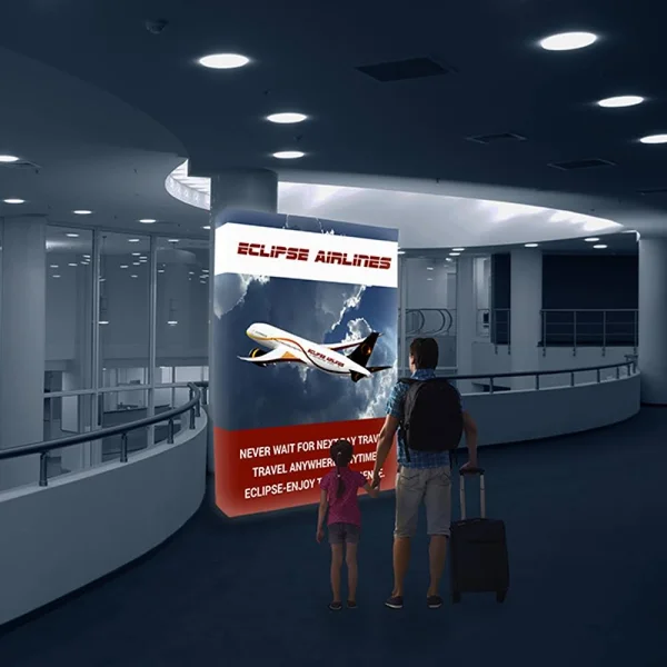 Backlit Trade Show Display 5ft x 7.4ft