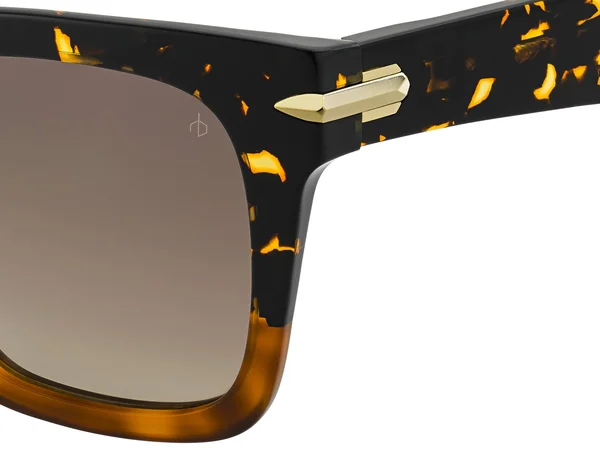Rag & Bone Rnb 1014/S 0C9B-LA Havana Honey Square Sunglasses