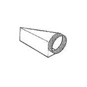 Broan 454 4-1/2x22x18-1/2x22 to 10x22 Round Right Transition