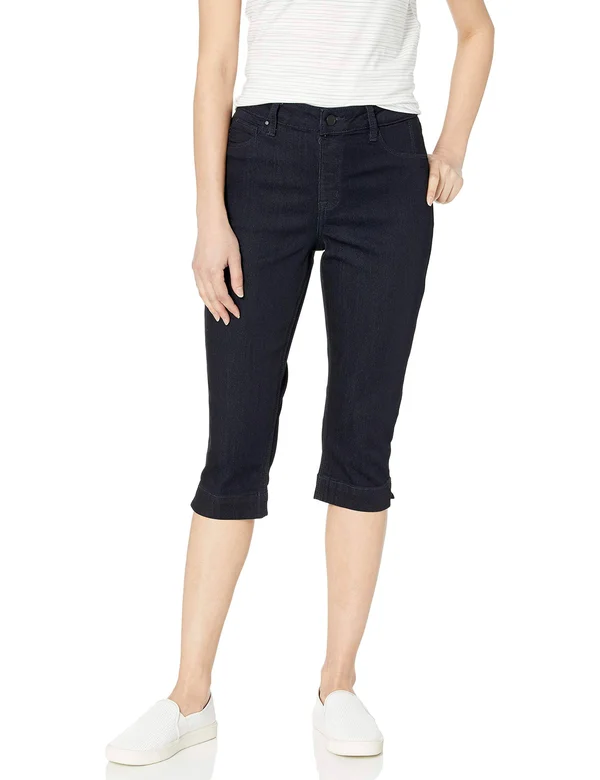 Laurie Felt Women's Silky Denim Pedal Pusher Pull-On Jeans