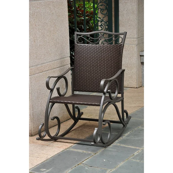 International Caravan Valencia Resin Wicker/Steel Rocker
