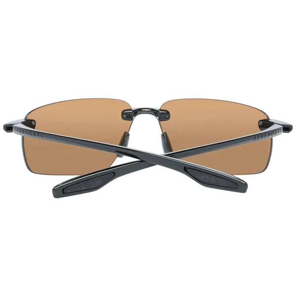 Serengeti Erice 64mm Polarized Sunglasses (Shiny Black)