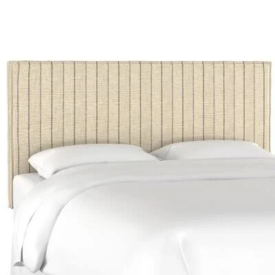 Anders Upholstered Panel Headboard Size: Queen, Color: Fritz Glacier