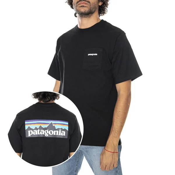 Patagonia P-6 Logo Pocket Responsibili-T-Shirt - Men's Black - Xs