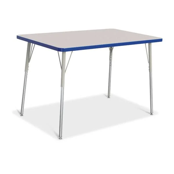 Jonti-Craft 6473JCE008 Berries Red 30x22 x 48x22 Elementary Rectangle Activity Table