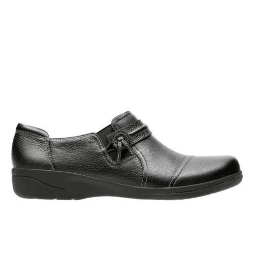 Clarks Cheyn Madi Black Tumbled (Size: 6.5, Width: W)