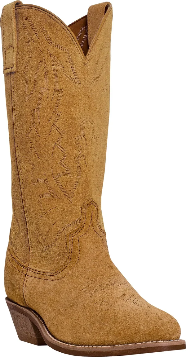 Laredo Men's Jacksonville Suede Western Boots - Natural