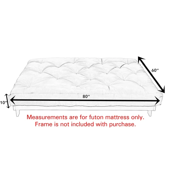 Humble and Haute Gel Pocket Coil Queen Size 10-Inch Futon/ Platform Mattress, Ivory