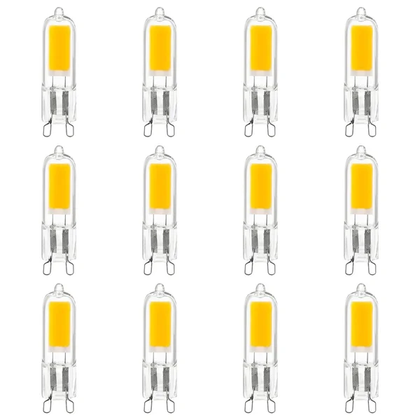 12-Pack Sunlite LED G9 Base Bulbs, 2W (25W Equal), 200 Lumen, 3000K Warm White