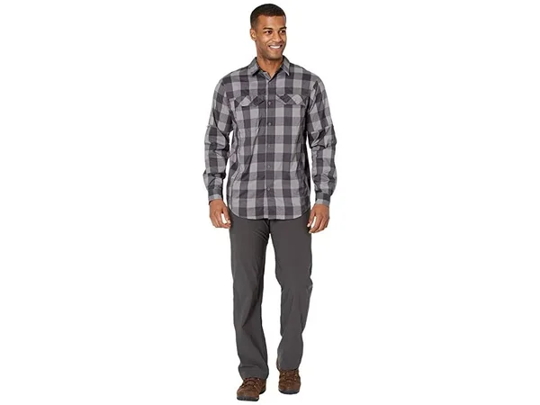 Columbia Men's Silver Ridge Lite Plaid Long Sleeve Shirt - XXL - City Grey Buffalo Plaid
