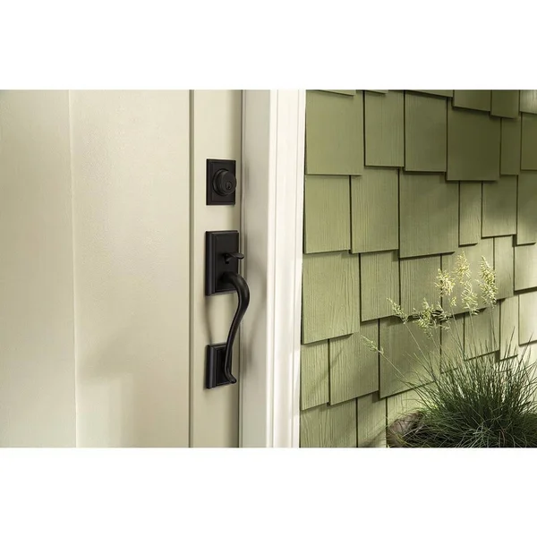 Schlage F58-ADD Addison Single Cylinder Exterior Entrance Handleset - Antique Pewter