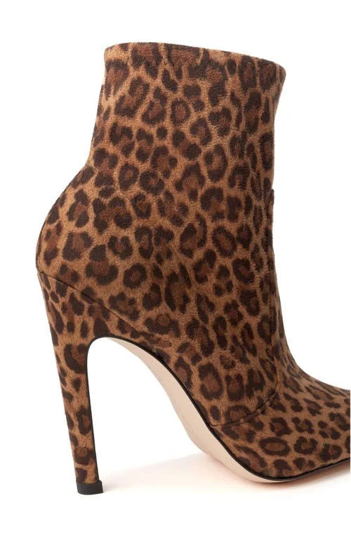Women's Good American The Icon Bootie - 9 M - Pale Leopard