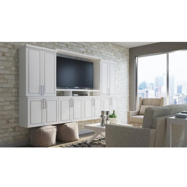 Hampton Bay KDB36-SW Assembled 36x34.5x24 in. Pots and Pans Drawer Base Kitchen Cabinet in Satin Whit
