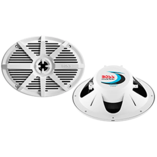 Boss Audio MR692W 6x22 x 9x22 2-Way 350W Marine Full Range Speaker - White
