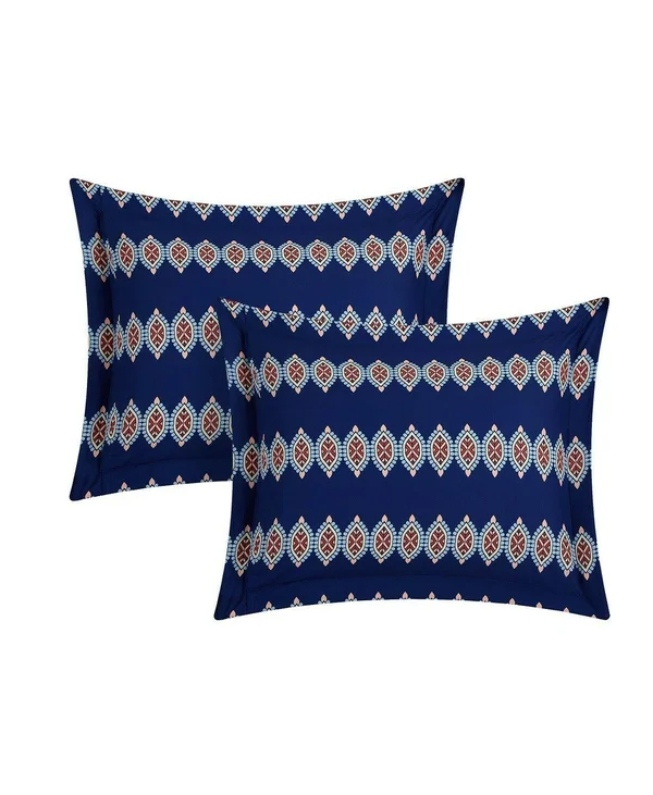 Chic Home Cypress 4 Piece Queen Quilt Set - Blue