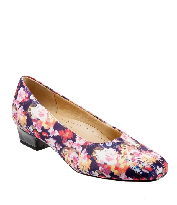 Trotters Doris Pumps, Women's, Wash Floral, Size: 9.5