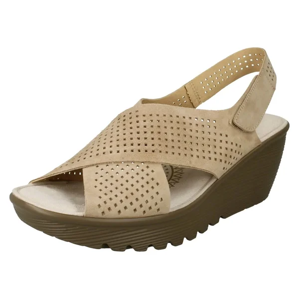 Skechers Women's Parallel Infrastructure Platform Slingback, Size: 11, Dark Natural