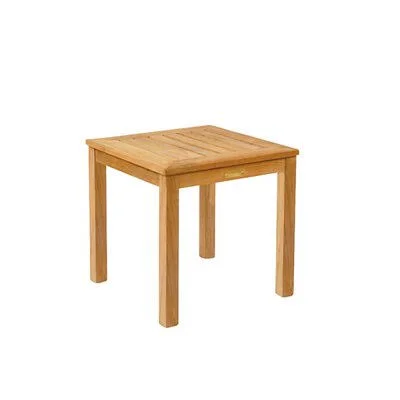 Classic Square Teak Side Table Kingsley Bate Brown 20x22 W x 20x22 L x 20x22 H
