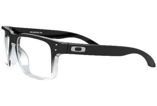 Oakley OX8156 Holbrook RX Eyeglasses - 815606 Polished Black Clear Fade